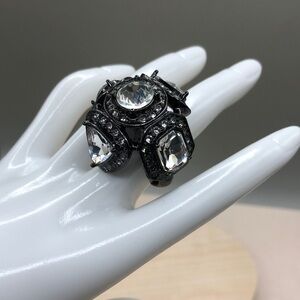 Avon shadows and light big statement size crystal like ring, cocktail, costume.